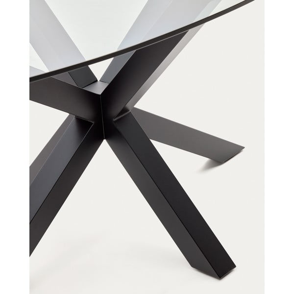 Blagovaonski stol sa staklenom pločom stola 100x200 cm Argo – Kave Home-image-4