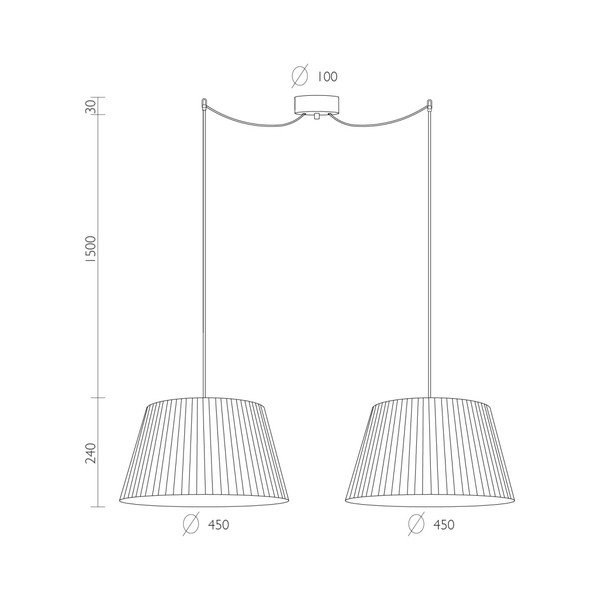 Viseća lampa Sotto Luce KAMI Elementary L 2S-image-3