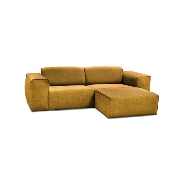 Žuti trosjed s tabureom Cosmopolitan Design Phoenix-image-1