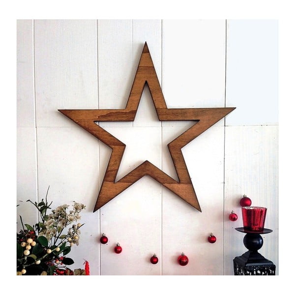 Božićni zidni ukras Hello Star, 62 x 1,8 x 62 cm