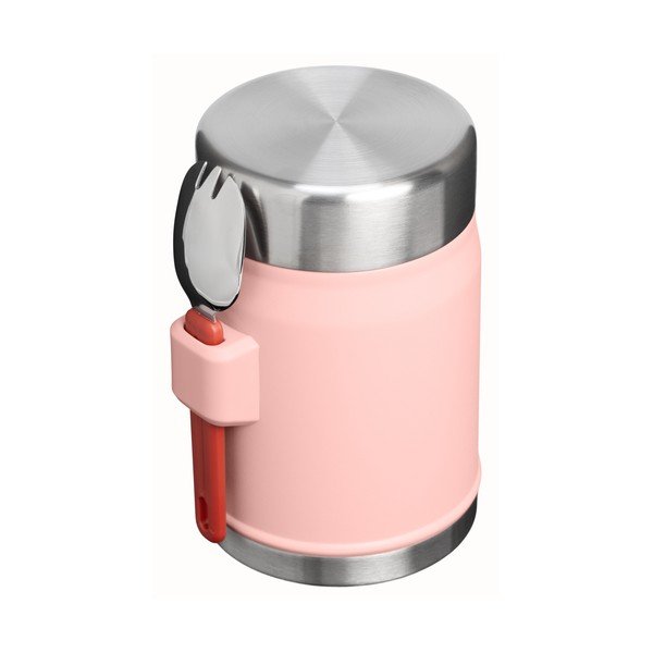 Termosica od nehrđajućeg čelika za hranu boja breskve 400 ml Legendary Food Jar + Spork Peach Rose – Stanley-image-3