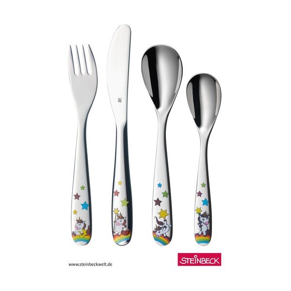 Set od 4 komada dječjeg pribora za jelo od nehrđajućeg čelika WMF Unicorn-image-1
