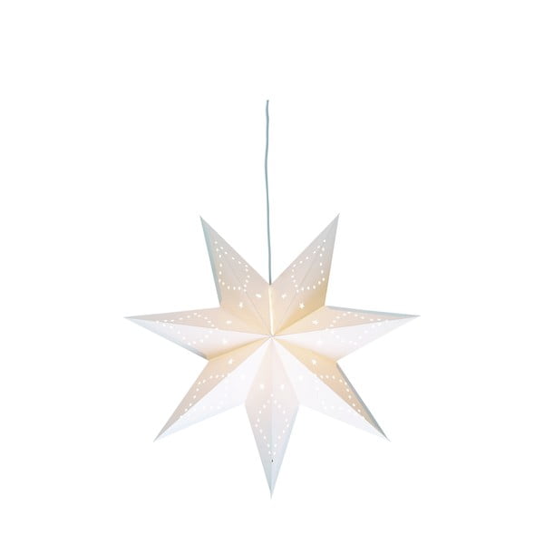 Bijeli svjetlosni ukras s božićnim motivom ø 45 cm Saturnus – Markslöjd