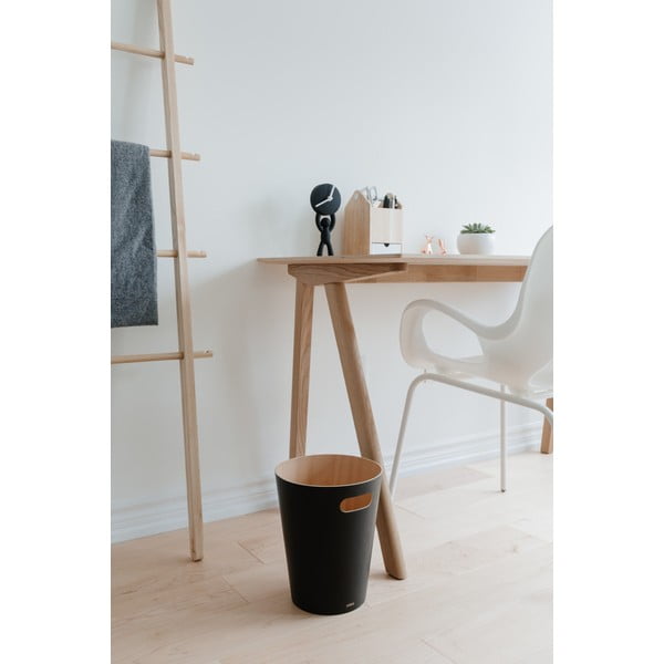 Crni koš za smeće Black Umbra Woodrow, 7,5 l-image-1