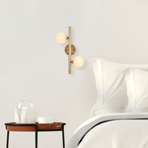 Zidna lampa u zlatnoj boji Domino – Opviq lights-image-1
