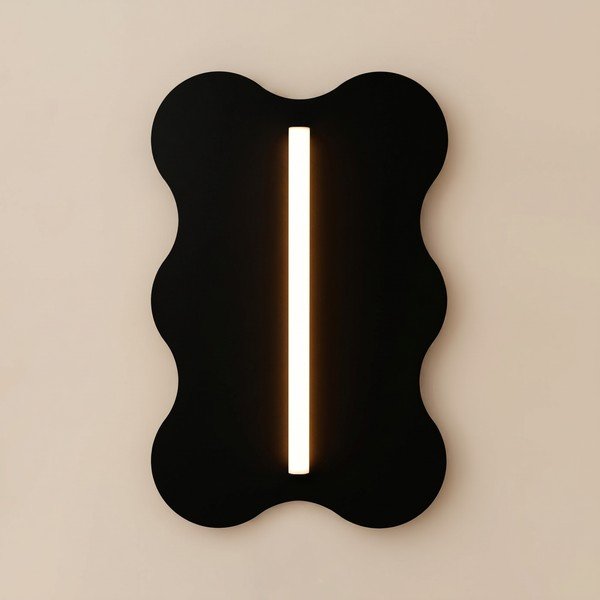 Crna metalna zidna lampa KLOVER – Thoro-image-2