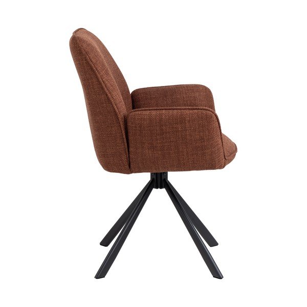 Ciglaste podstavljene blagovaonske stolice u setu s naslonima za ruke 2 kom Glenda – Actona-image-3