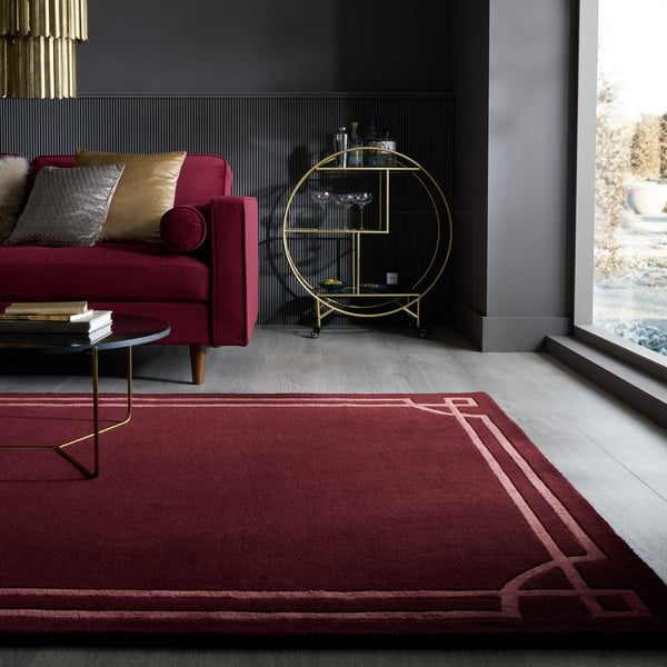 Bordo ručno rađen vunen tepih 160x230 cm Gatsby – Flair Rugs-image-1