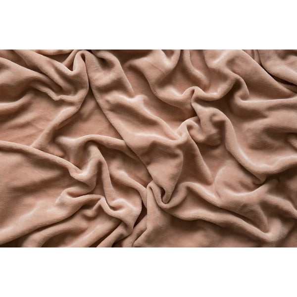 Smeđa plahta s gumom od mikropliša 180x200 cm – Jerry Fabrics-image-3