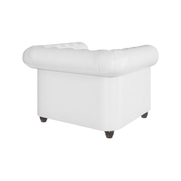 Bijela fotelja od imitacije kože York - Ropez-image-2