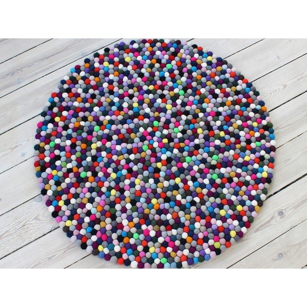 Tepih od vunenih pompona Wooldot Ball Rugs Multi Pang, ⌀ 200 cm-image-1