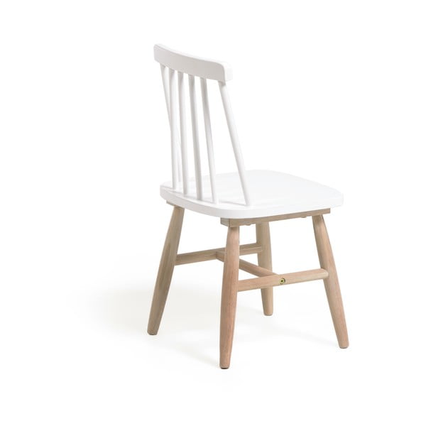 Bijela dječja stolica od kaučukovog drveta Kave Home Kristie-image-4