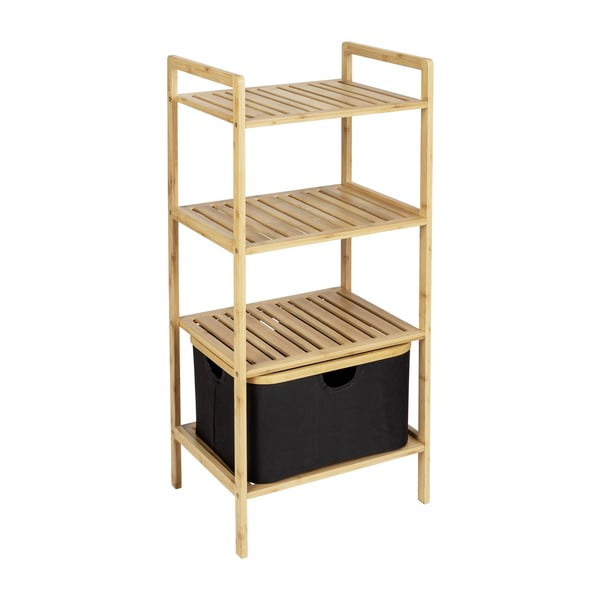 Kupaonska polica od crnog/prirodnog bambusa 44x93,5 cm Ecori - Wenko-image-3