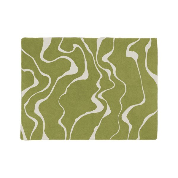 Zelena/krem deka 150x200 cm Felu – noo.ma