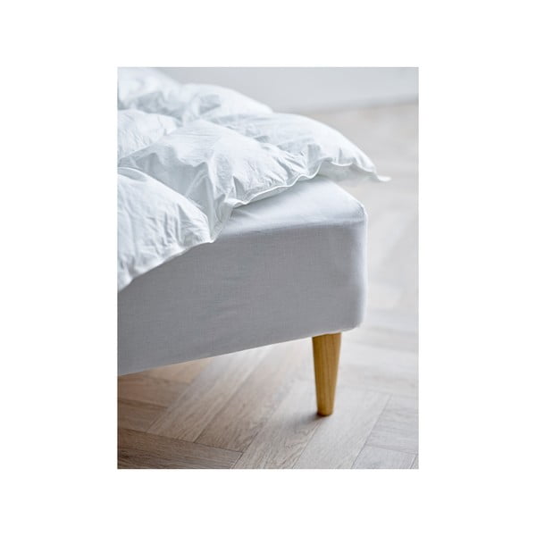 Bijela plahta s gumom od organskog pamuka 180x200 cm Calm – Södahl-image-2