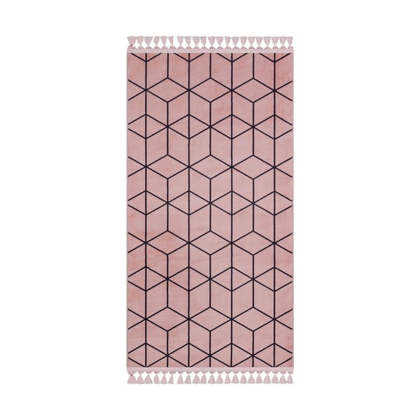Ružičasti perivi tepih 120x80 cm - Vitaus