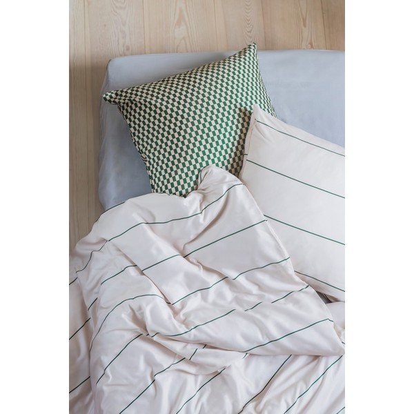 Bež posteljina za krevet za jednu osobu od pamučnog satena 140x200 cm Align – Mette Ditmer Denmark-image-1