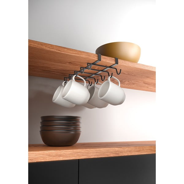 Crni viseći držač za šalice Metaltex My Mug Lava-image-2