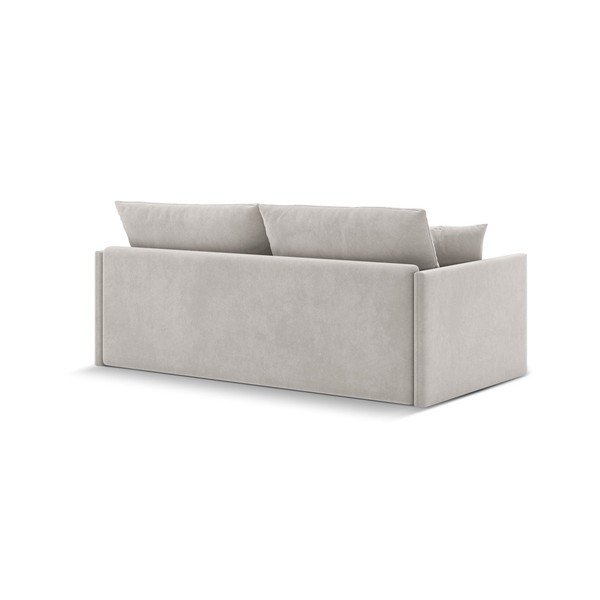 Bež baršunasti sklopiva sofa 209 cm Shannon – Cosmopolitan Design-image-4