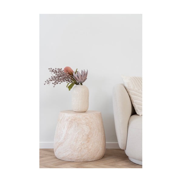 Okrugao vrtni stolić od kamenine ø 47,5 cm Bonn – House Nordic-image-3