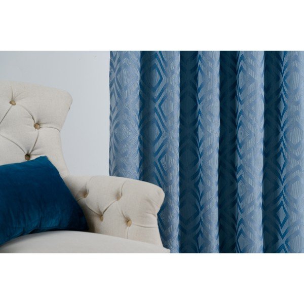 Plava zavjesa 140x245 cm Giuseppe – Mendola Fabrics-image-3