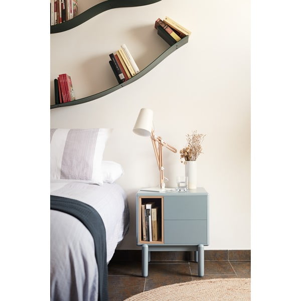 Plavi/sivi noćni ormarić Corvo – Teulat-image-1
