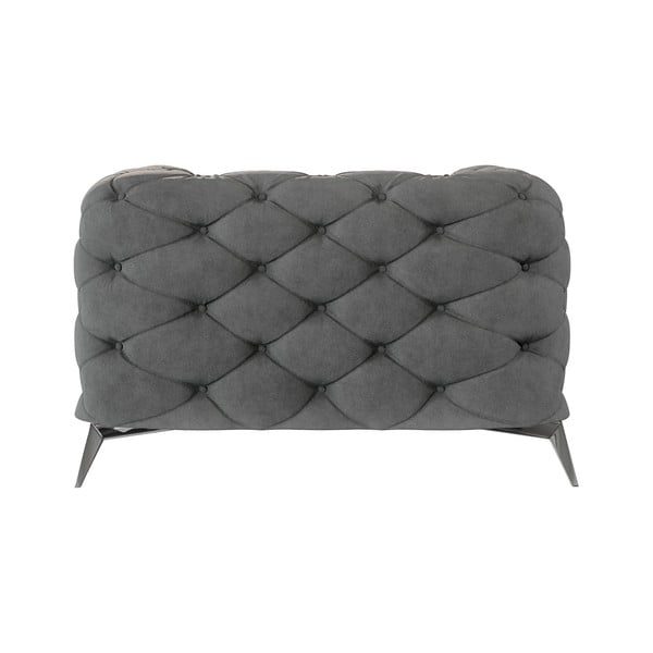 Siva baršunasti fotelja Chelsea – Ropez-image-2