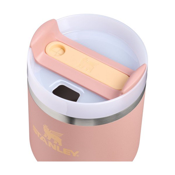 Termosica od nehrđajućeg čelika sa slamkom boja breskve 600 ml Quencher H2.O FlowState™ Tumble Peach Rose – Stanley-image-1