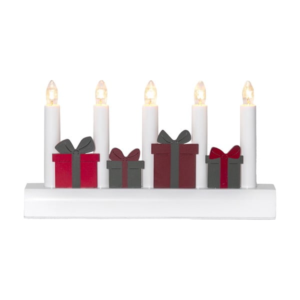 Crveni/bijeli božićni svjetlosni ukras s utikačem Julia – Star Trading