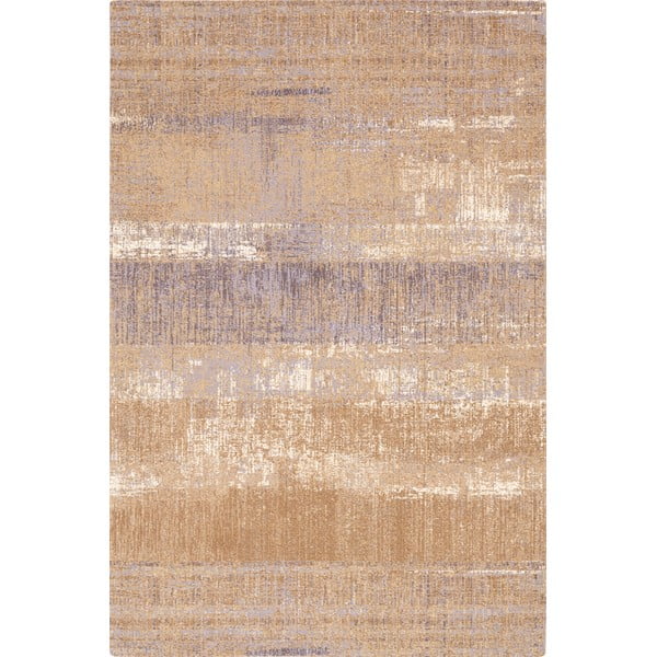 Smeđi vuneni tepih 100x180 cm Layers – Agnella