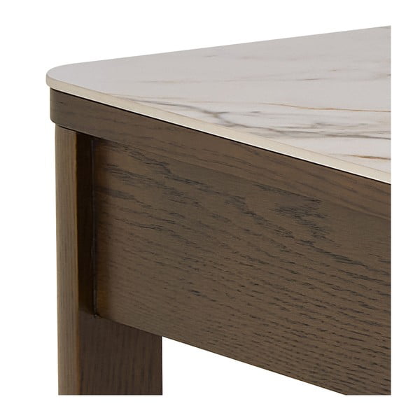 Bež/tamno smeđi stolić za kavu s keramičkom daskom 70x130 cm Southampton – Actona-image-4