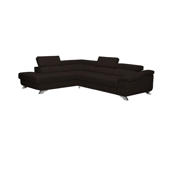 Tamnosmeđi kutni kauč na razvlačenje Windsor &amp; Co Sofas Gamma, lijevi kut-image-1