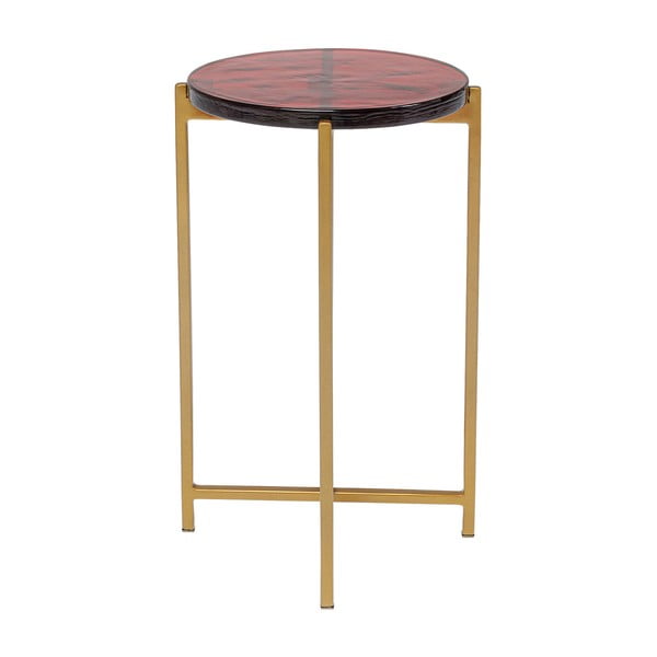 Pomoćni stolić u zlatnoj boji Kare Design Lagoon, ⌀ 29 cm