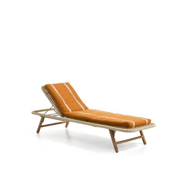 Narančasti vrtni jastuk za sjedenje za ležaljku 50x175 cm Daila – Kave Home-image-4