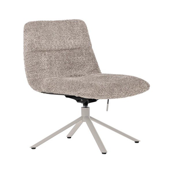 Svijetlo siva okretna fotelja od bouclé tkanine Soren – WOOOD