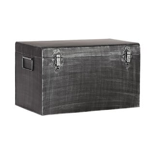 Crni metalni ukrasni kofer za pohranu LABEL51, dužina 50 cm