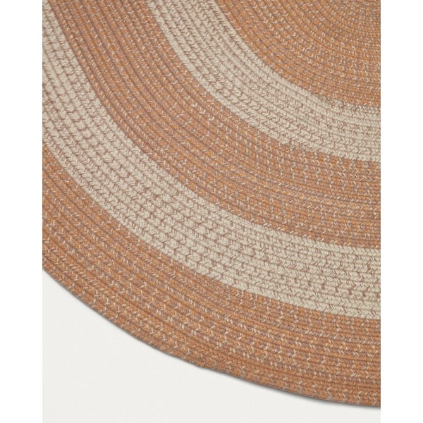 Unutarnji i vanjski tepih od recikliranih vlakna boje breskve 160x230 cm Leeith – Kave Home-image-3