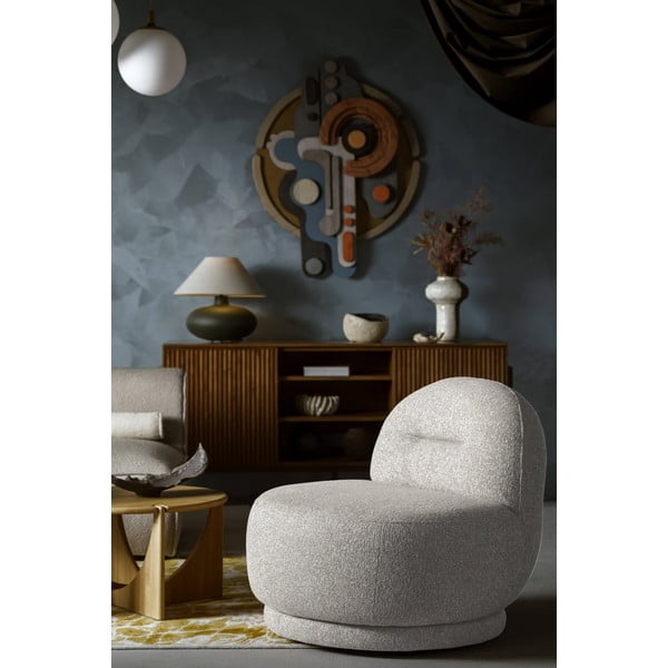 Svijetlo siva fotelja Ovo – Miuform-image-1