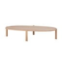 Stolić za kavu od punog hrasta u prirodnoj boji 100x180 cm Kulin – Gazzda