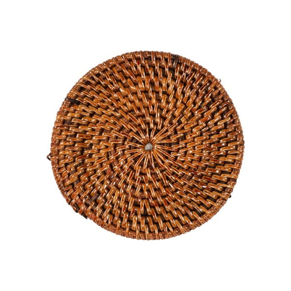 Smeđi podmetači za čaše u setu 6 kom od ratana – Tiseco Home Studio-image-2