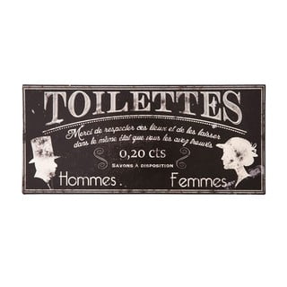 Metalni natpis za WC Antic Line Toilettes