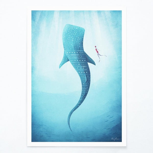 Poster Travelposter Whale Shark, A3