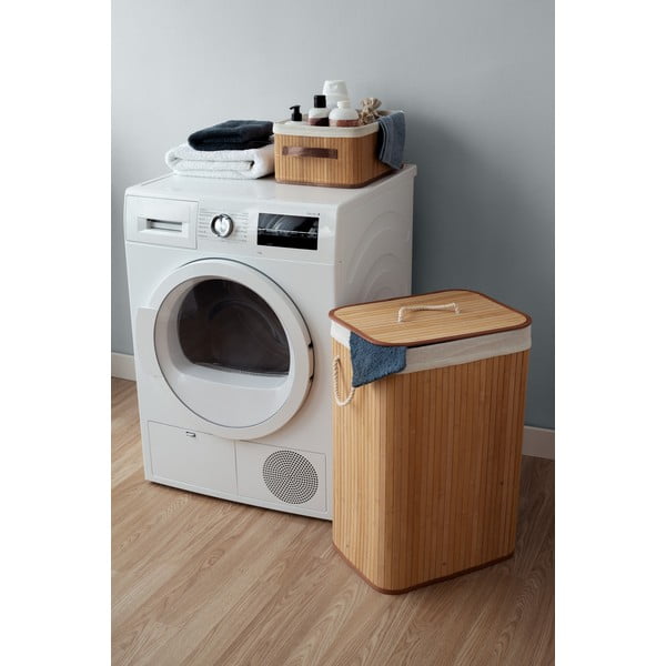 Smeđa košara za pohranu od bambusa Compactor Carossa-image-2