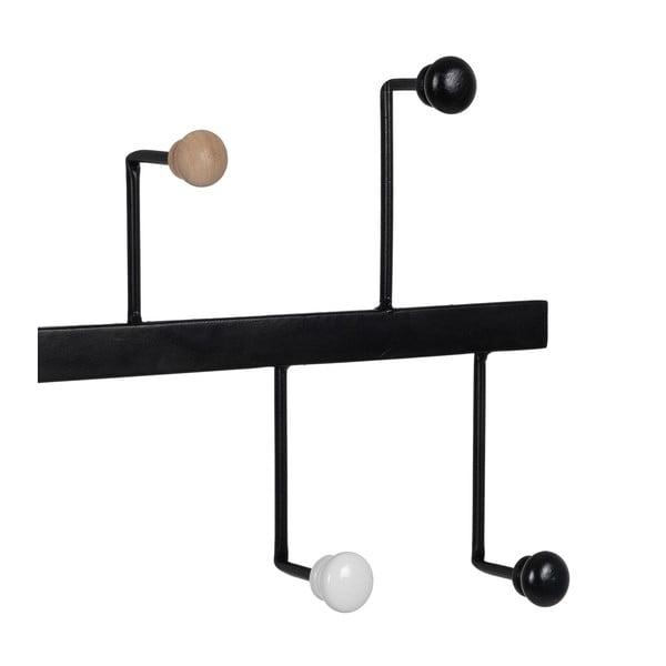 Crna metalna zidna vješalica – Ixia-image-2