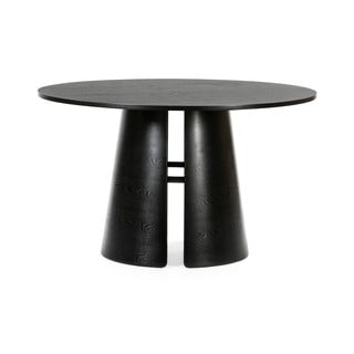 Crni okrugli blagovaonski stol Teulat Cep, ø 137 cm