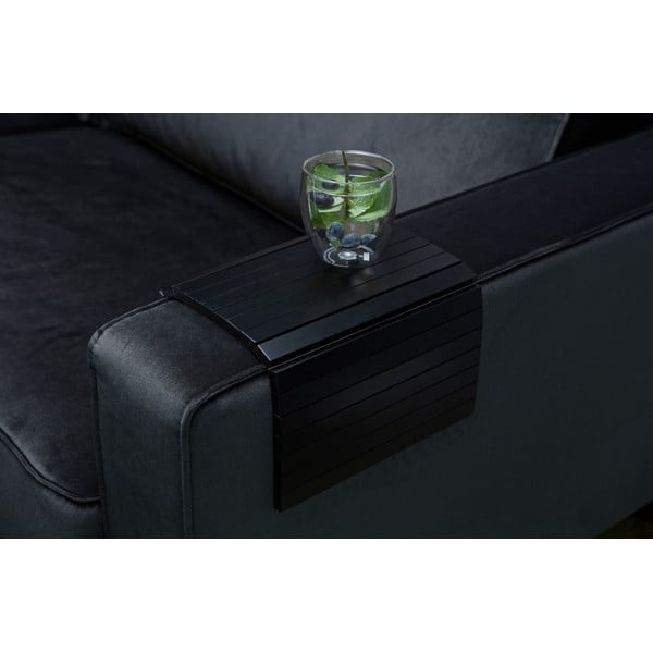 Crni fleksibilni oslonac za ruku za kauč WOOOD Tray-image-2