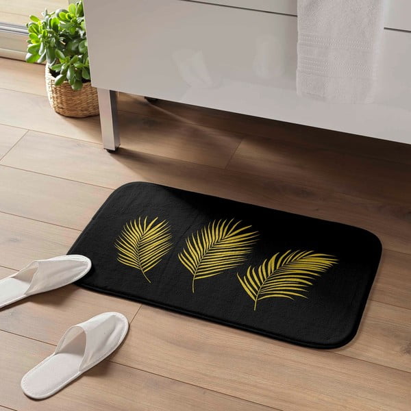 Crna/u zlatnoj boji kupaonska prostirka 45x75 cm Orbella – douceur d'intérieur-image-1