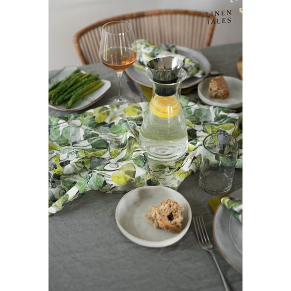 Laneni nadstolnjak 40x200 cm Lotus – Linen Tales-image-3