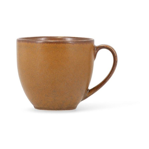 Smeđa porculanska šalica za cappuccino 200 ml Ovio – BonBistro