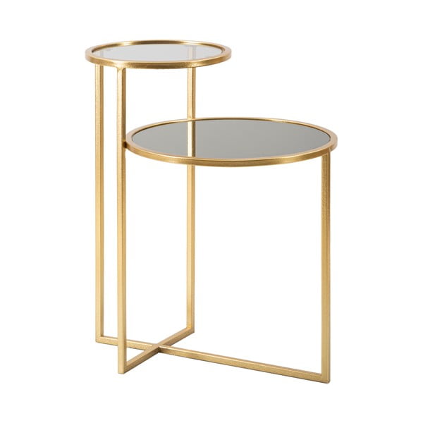 Okrugli stolić za kavu zlatne boje 40x50 cm - Mauro Ferretti-image-2